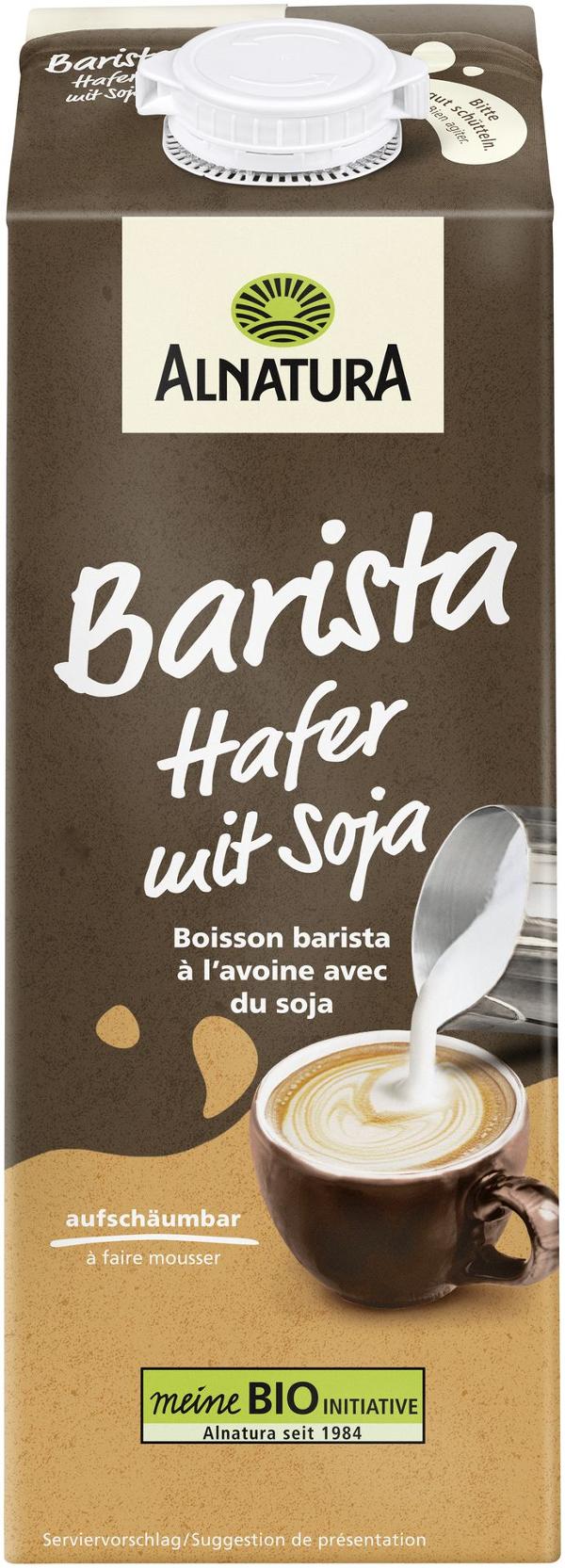 Produktfoto zu Barista Hafer mit Soja 1 l Alnatura