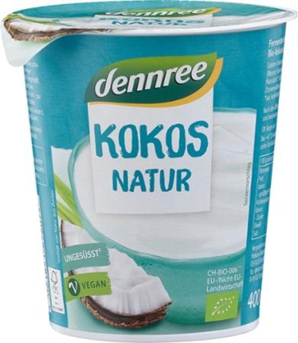 Produktfoto zu Joghurtalternative Kokos natur 400g dennree