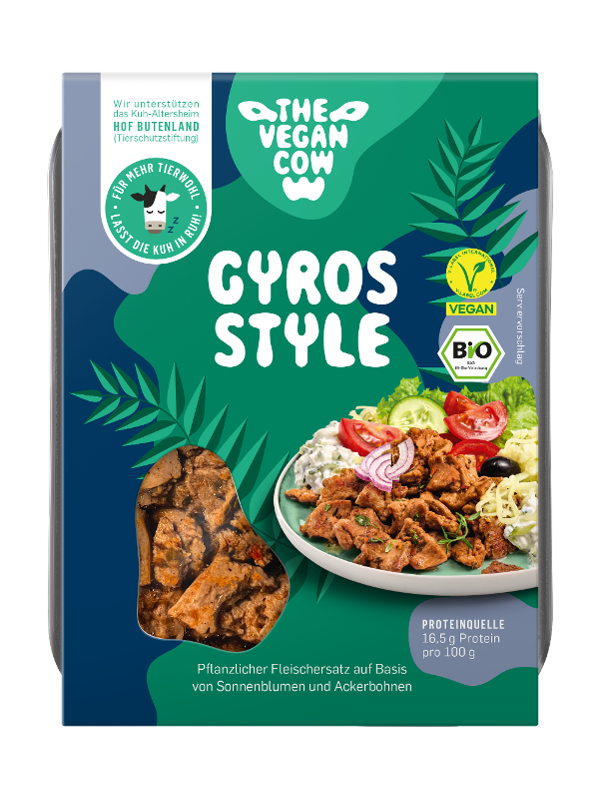 Produktfoto zu Gyros Style 180g The vegan cow
