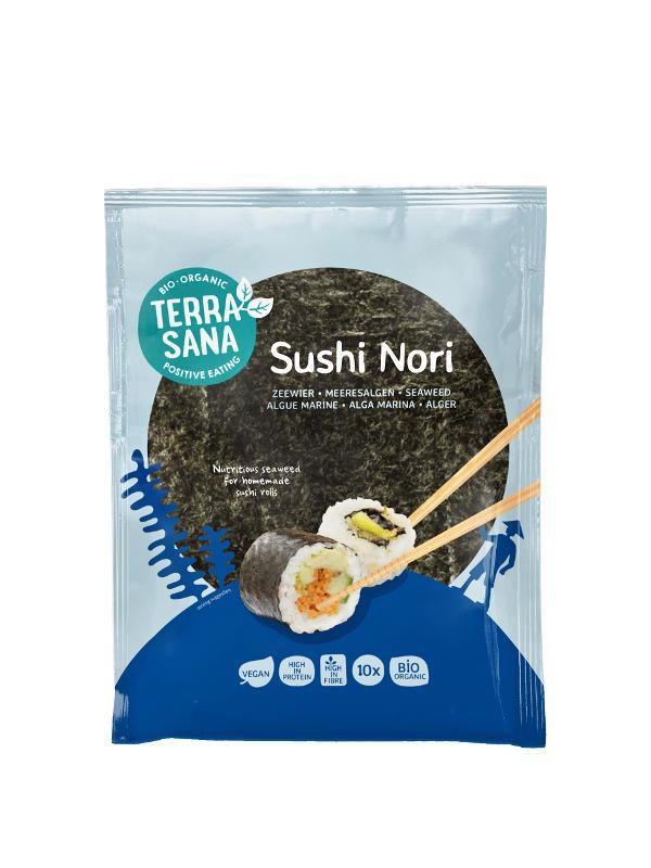 Produktfoto zu Sushi Noriblätter 10 Stück 25g Terra Sana
