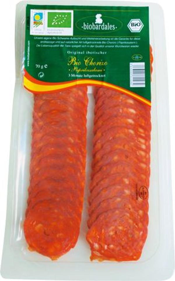 Produktfoto zu Chorizo geschnitten 70g biobardales