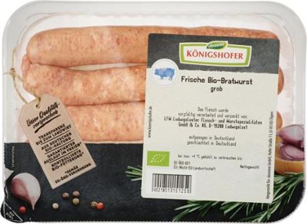 Produktfoto zu Frische Bratwurst vom Schwein 4 St. 250g Königshofer