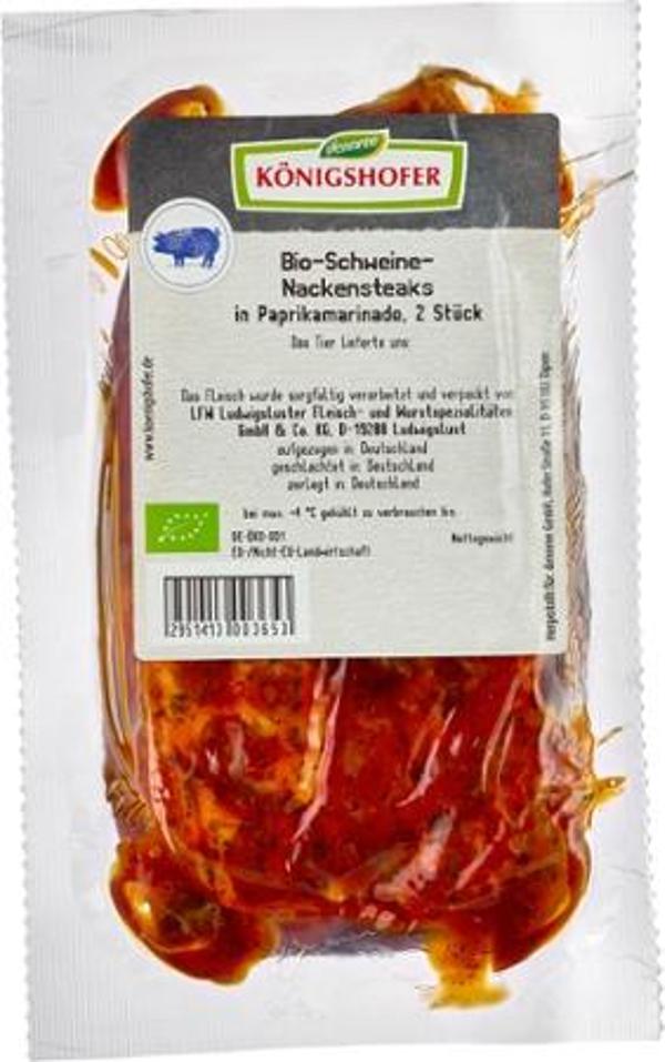 Produktfoto zu Schweinenackensteaks in Paprikamarinade ca. 300g Königshofer