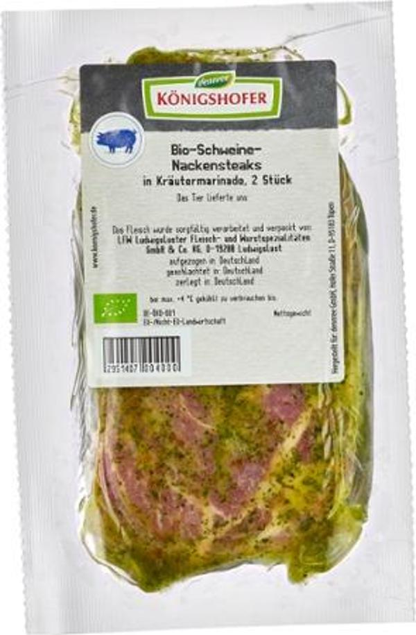 Produktfoto zu Schweinenackensteaks in Kräutermarinade ca. 300g Königshofer
