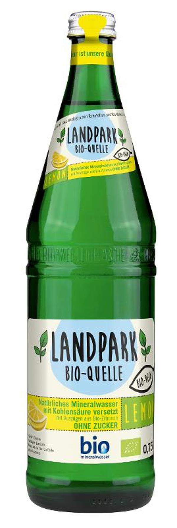 Produktfoto zu VPE Wasser + Lemon 12x0,75 l Landpark Bio-Quelle