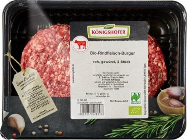 Produktfoto zu Rindfleischburger 250g Königshofer