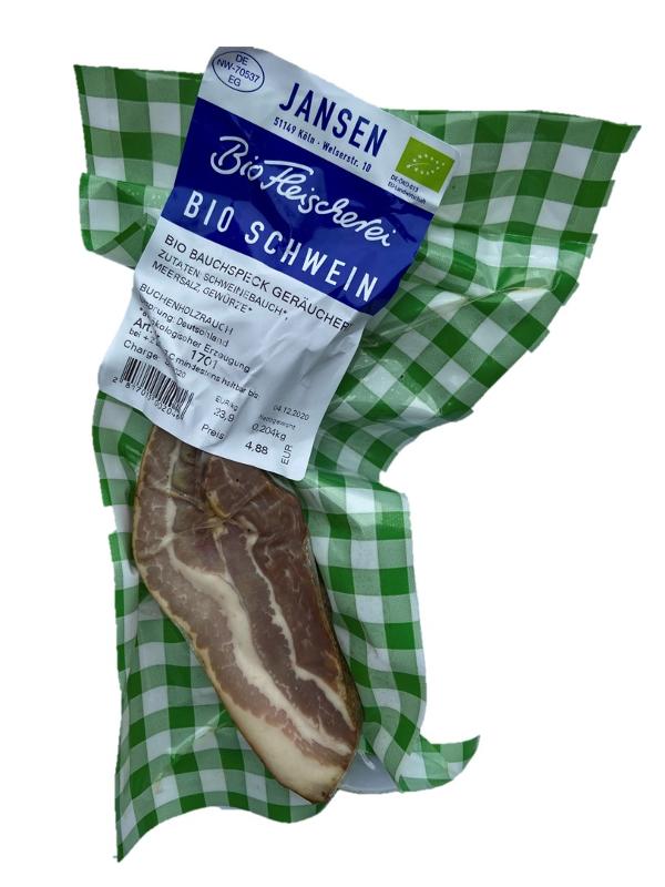 Produktfoto zu Schweinespeck mager ca. 250g Biofleischerei Jansen