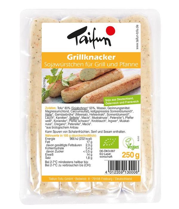 Produktfoto zu Tofu Grillknacker 4 Stück 250g Taifun