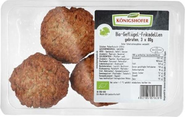 Produktfoto zu Geflügelfrikadelle 240g (3 Stück) Königshofer