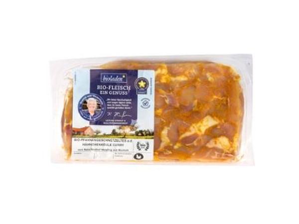 Produktfoto zu Pfannengeschnetzeltes Curry vom  Hähnchen 300g bioladen