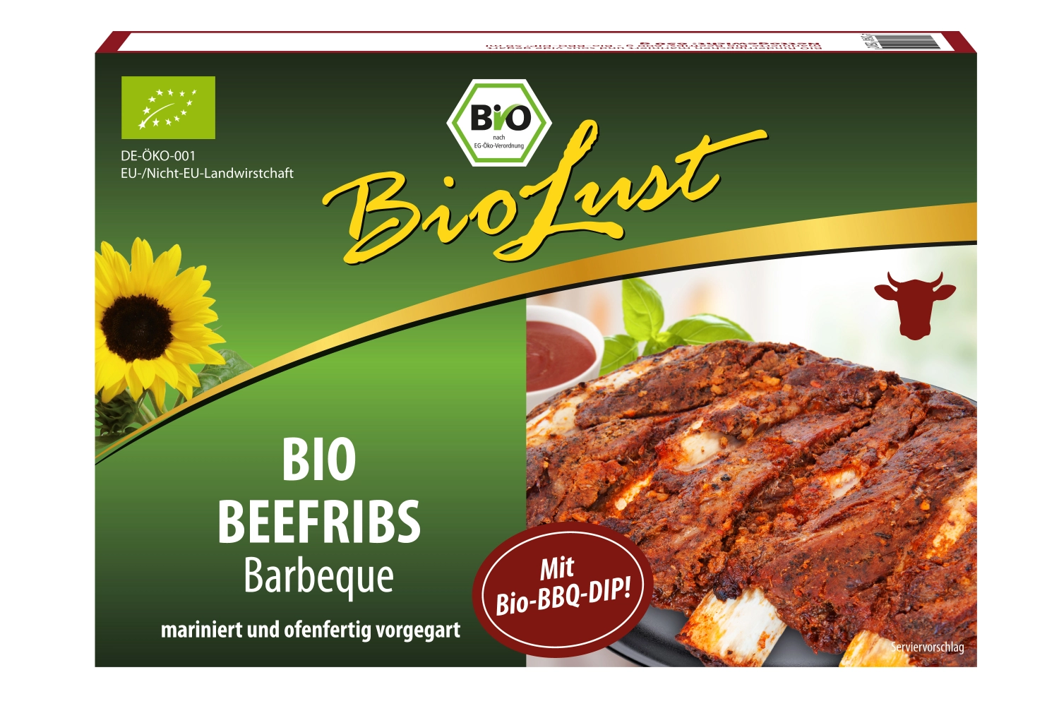 Produktfoto zu Beef Ribs vorgegart und mariniert 650g BioLust