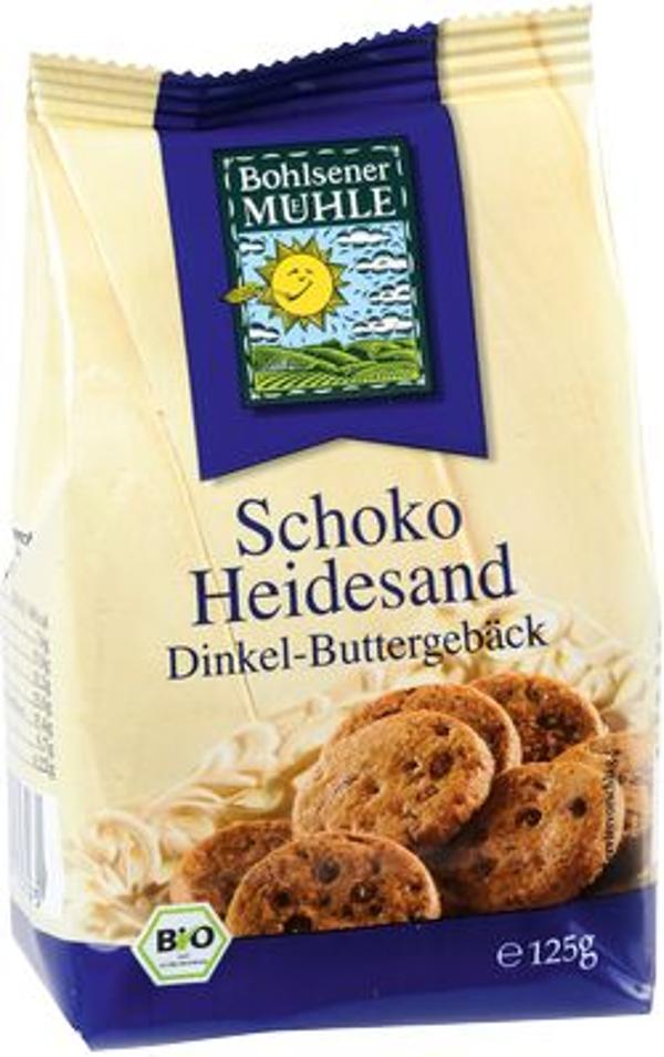 Produktfoto zu Schoko-Heidesand Dinkel-Buttergebäck 125g Bohlsener Mühle
