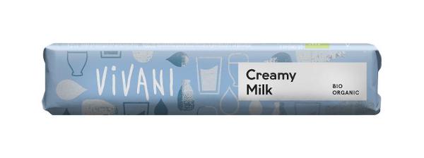 Produktfoto zu Schokoriegel Milch Creme 40g Vivani