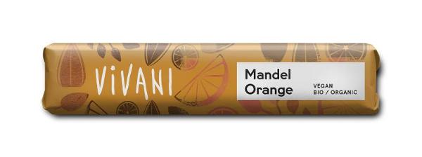 Produktfoto zu Schokoriegel Mandel Orange 35g Vivani