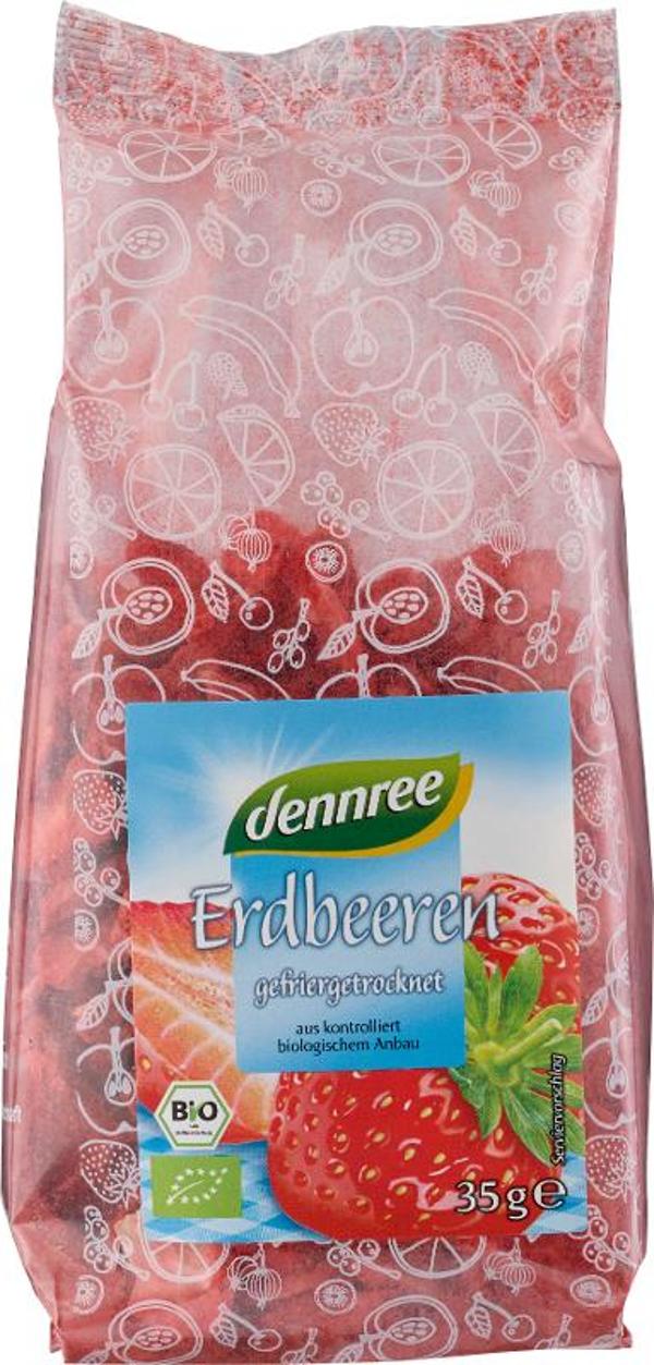 Produktfoto zu Erdbeeren gefriergetrocknet 35g dennree
