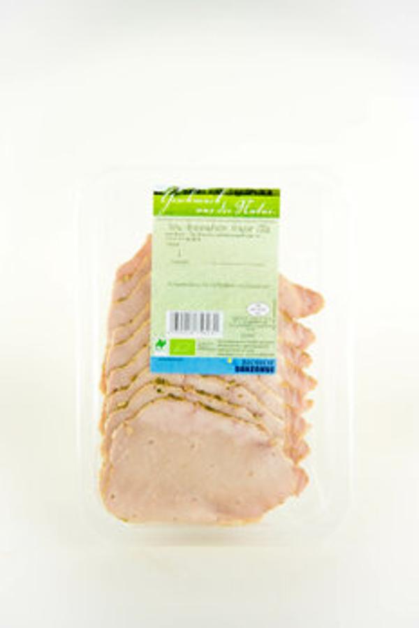 Produktfoto zu Schweinebratenaufschnitt Kräuter 100g Biohof Bakenhus