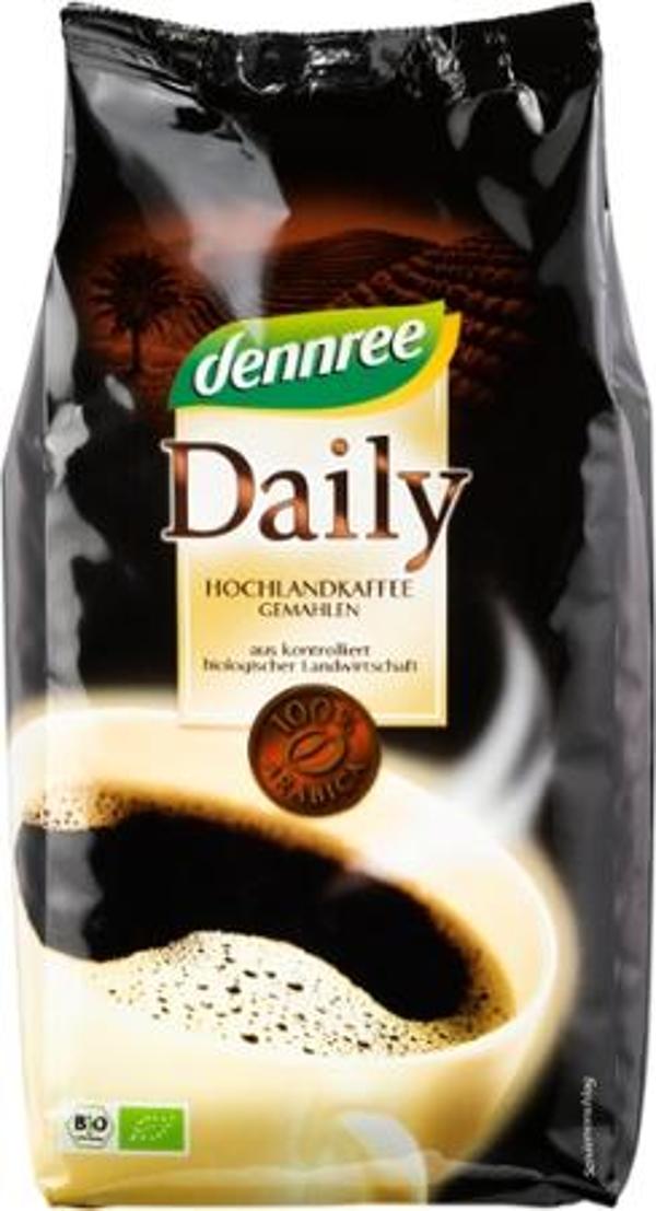 Produktfoto zu Kaffee Daily filterfein gemahlen 500g dennree