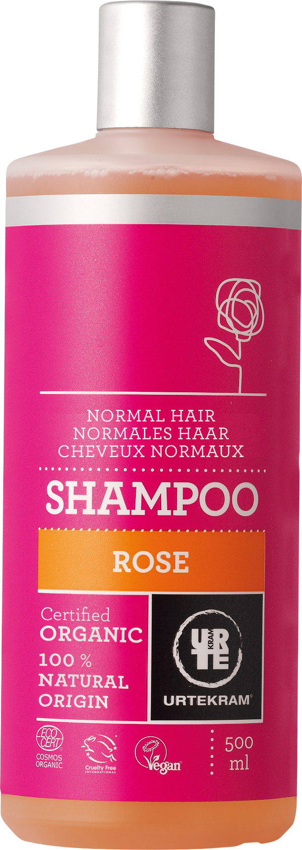Produktfoto zu Rose Shampoo für normales Haar 500 ml Urtekram