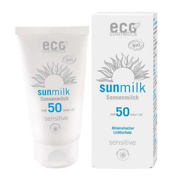 Produktfoto zu Sonnenmilch LSF 50 sensitive 75 ml eco cosmetics
