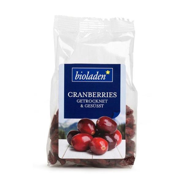 Produktfoto zu Cranberries gesüßt 100g bioladen