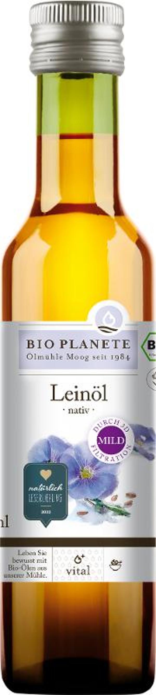 Produktfoto zu Leinöl nativ 250ml Bio Planete