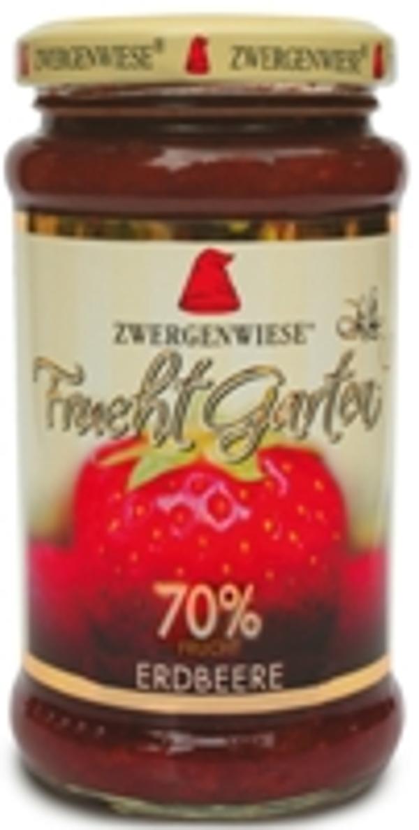Produktfoto zu Fruchtgarten Fruchraufstrich 70% Erdbeere 225g  Zwergenwiese