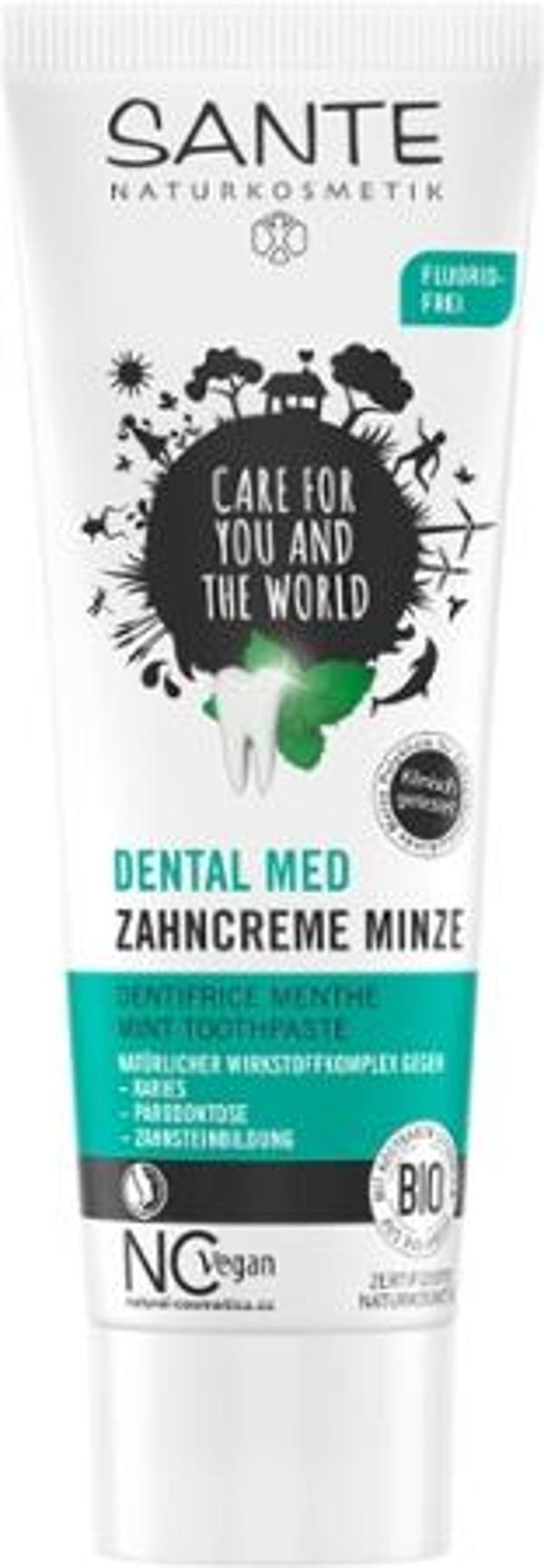 Produktfoto zu Dental Med Zahncreme Minze 75ml Sante Naturkosmetik