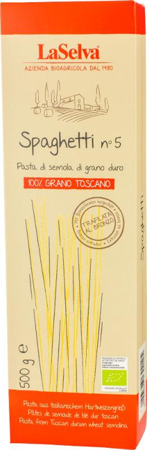 Produktfoto zu Spaghetti Nr. 5 Pasta Toscana 500g LaSelva