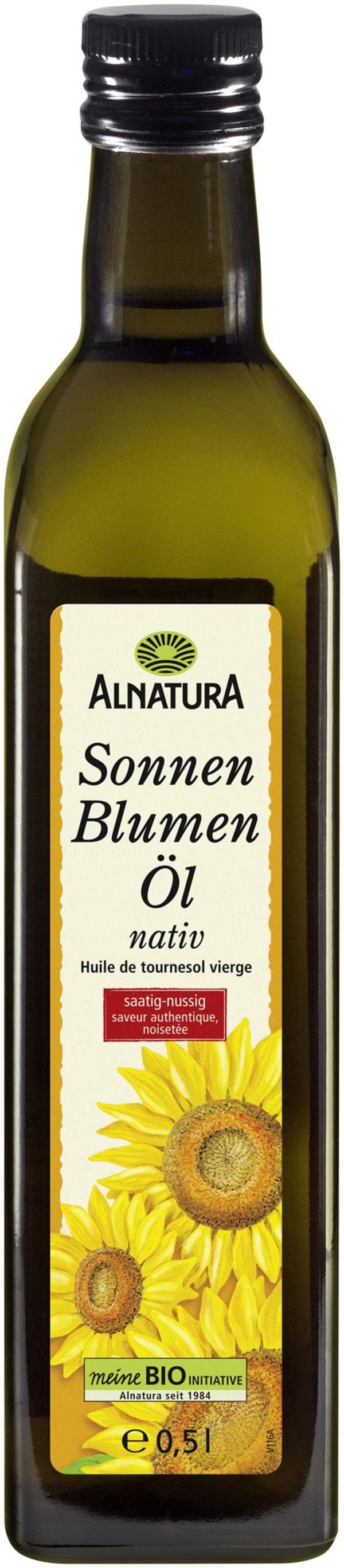 Produktfoto zu Sonnenblumenöl nativ 500 ml Alnatura