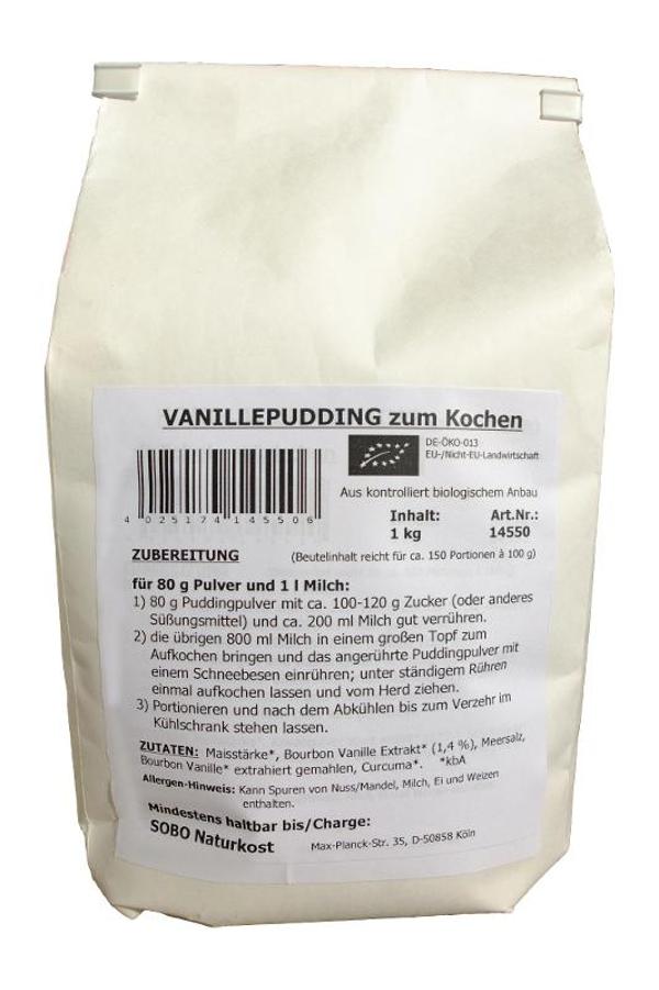 Produktfoto zu Puddingpulver Vanille 1kg Sobo