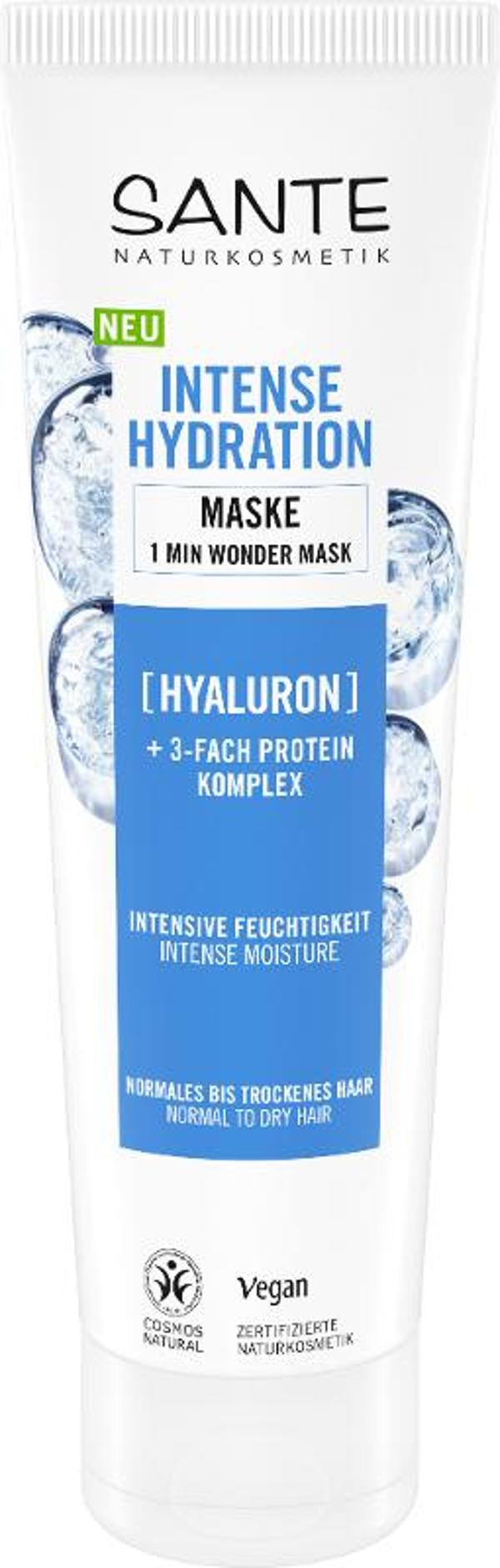 Produktfoto zu Intense Hydration Hyaloron Haarmaske 150ml Sante