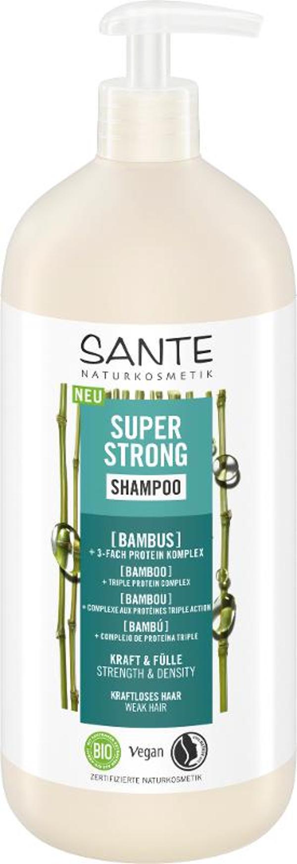 Produktfoto zu Super Strong Shampoo Bambus 950ml Sante
