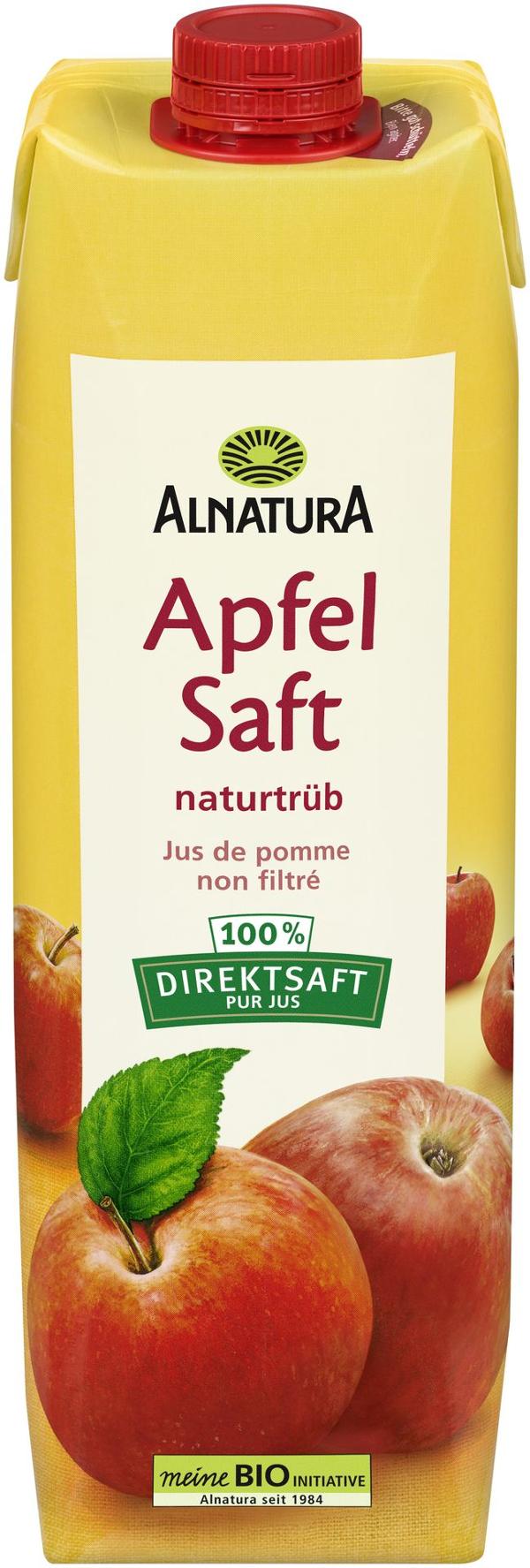 Produktfoto zu Apfelsaft naturtrüb 1 l Alnatura