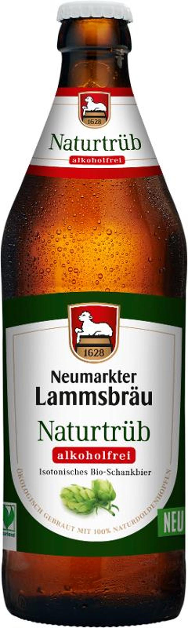 Produktfoto zu Lammsbräu Naturtrüb alkoholfrei 0,5l Neumarkter Lammsbräu