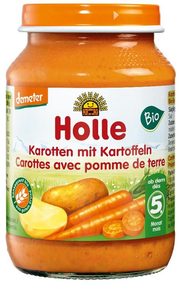 Produktfoto zu VPE Babykost Karotten mit Kartoffeln 6x190g Holle