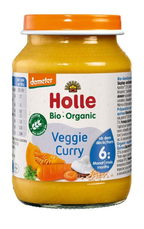 Produktfoto zu VPE Babykost Veggie Curry 6x190g Holle