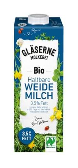 VPE H-Weidemilch 3,8 % 12x1l Gläserne Molkerei