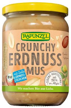 VPE Erdnussmus Crunchy mit Salz 6 x 500 g Rapunzel