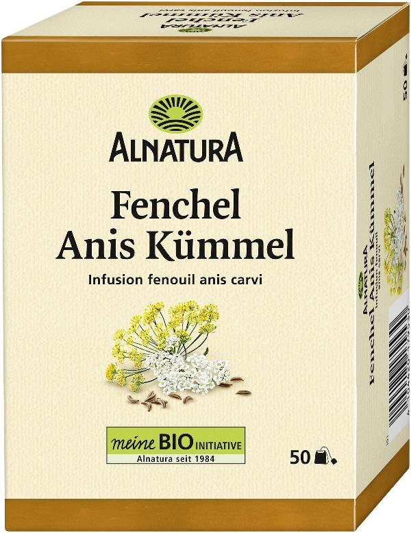 Produktfoto zu Fenchel Anis Kümmel Tee (50TB) 112,5 g Alnatura
