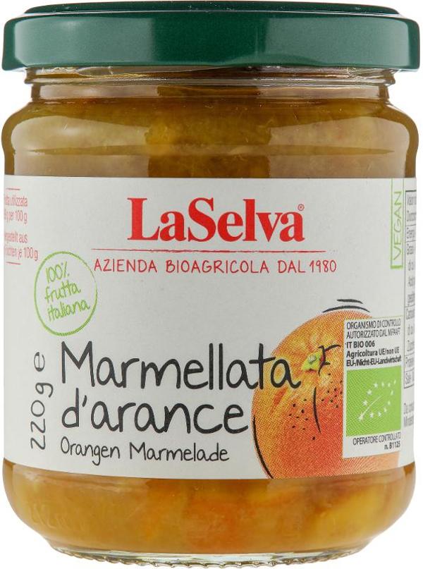Produktfoto zu Orangen Marmelade 220g LaSelva