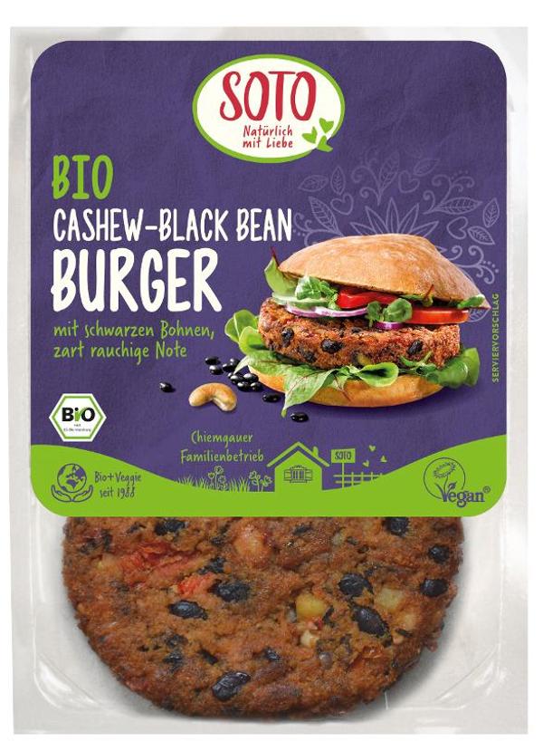 Produktfoto zu VPE Burger Cashew Black Bean 8x160g SOTO