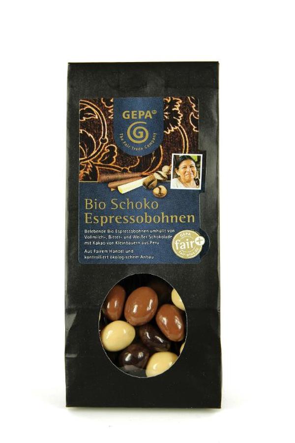 Produktfoto zu Schoko Espressobohnen 100g GEPA