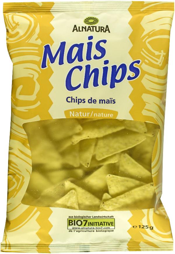 Produktfoto zu Mais Chips natur 125g Alnatura