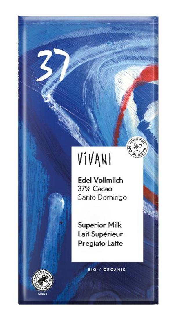 Produktfoto zu Edel Vollmilch 37% Cacao 100g Vivani