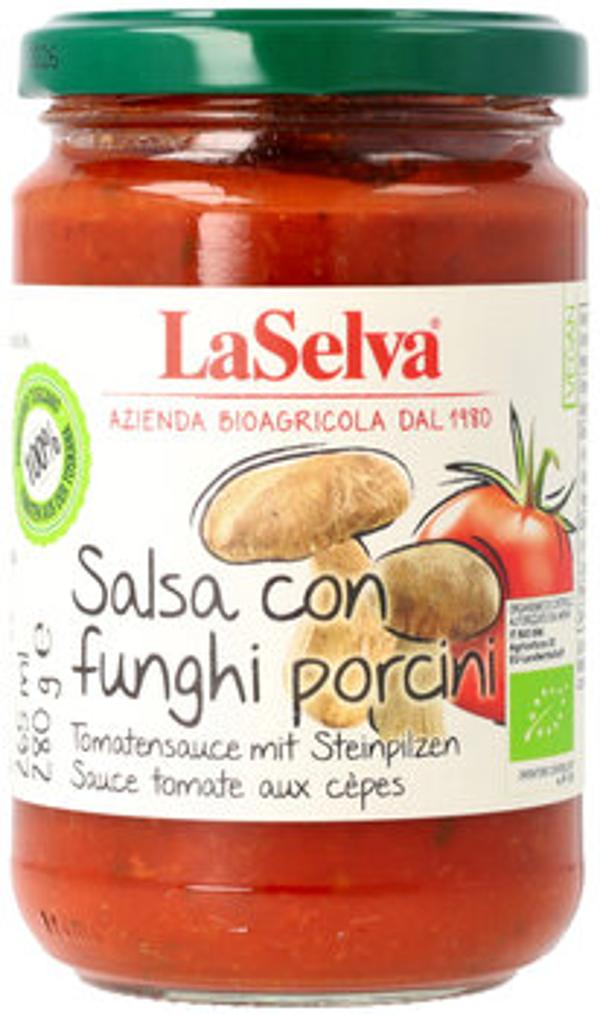 Produktfoto zu Salsa con funghi porcini (Tomatensauce mit Steinpilzen) 280g LaSelva