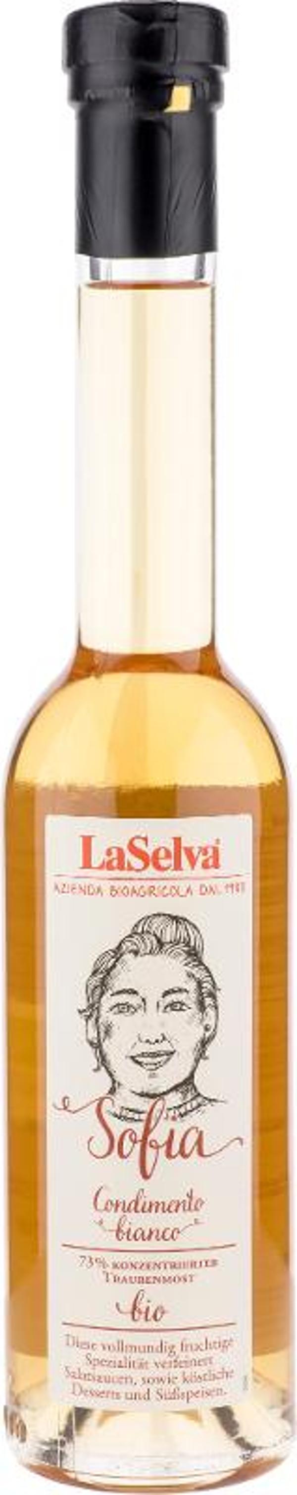 Produktfoto zu Sofia Condimento Bianco (weißer Balsamico) 250ml LaSelva