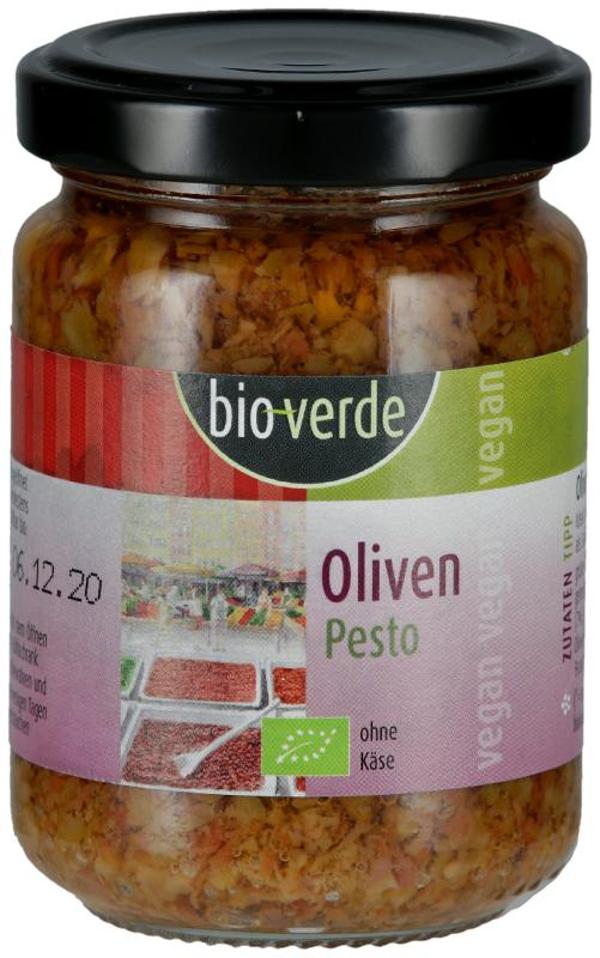 Produktfoto zu Pesto Olive vegan 125ml bio verde