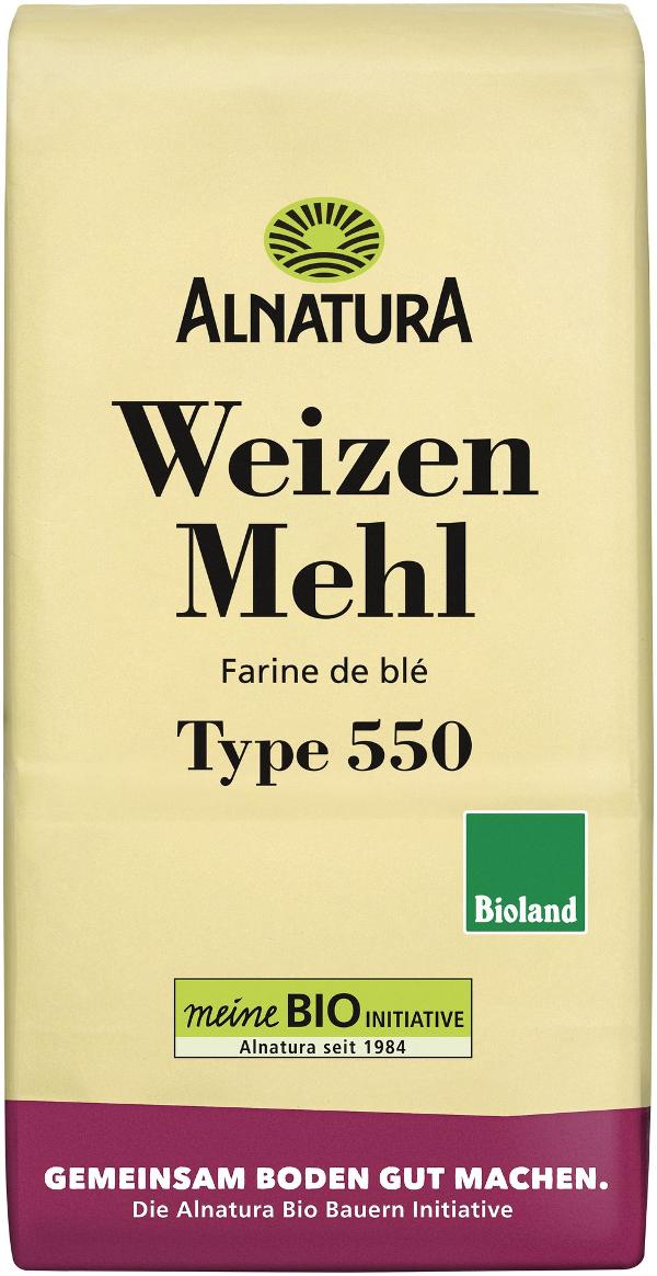 Produktfoto zu Weizenmehl Type 550 1kg Alnatura