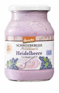 Joghurt Heidelbeere 3,5 % 500g Schrozberger