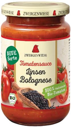 Tomatensauce Linsen Bolognese 340 ml Zwergenwiese